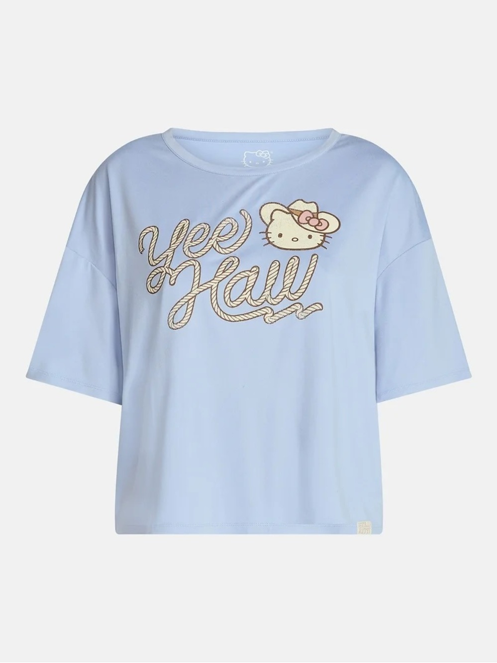 Hello Kitty Women Cowboy Western Sleep Tee Shirt Short Sleeve XL NWOT Plus Size